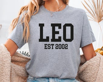 Custom Leo Birthday T-shirt, Astrology Zodiac Shirt