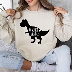 Teachersaurus T-shirt, Gift for Teacher, Teacher Sweatshirt, Teachersaurus Hoodie, Teacher Gift, Back to School, Dinosaur Teacher Shirt