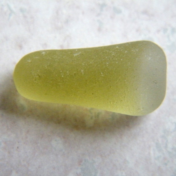 Yellow Bottle Stopper Stem  Seaglass Beach glass Nova Scotia