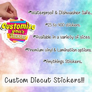Custom Vinyl Stickers, Die Cut Stickers, Logo Stickers, Personalized Logo Stickers,Die Cut Stickers,Custom Bulk Stickers,