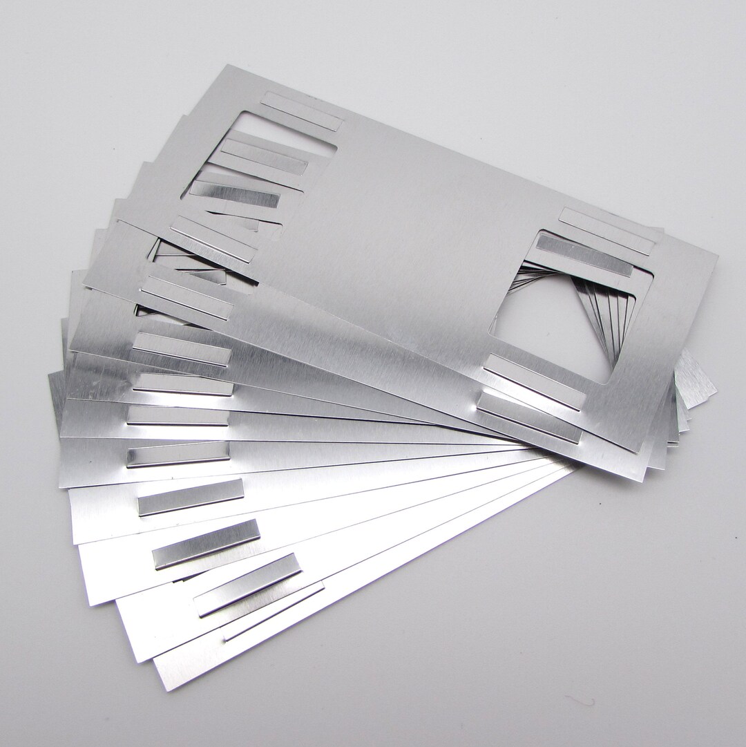 10 Photo Slide Masks - Aluminum Mask Frames - Double Metal Frames ...