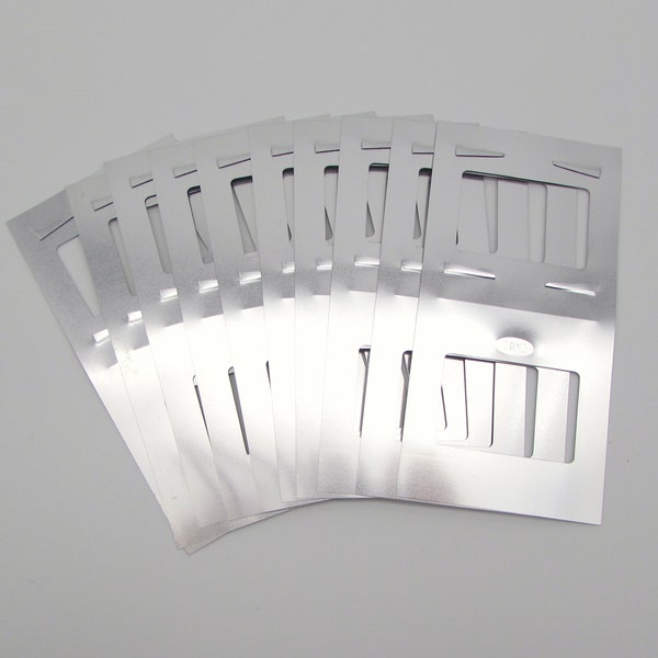 10 photo slide masks - aluminum mask frames - metal frames - 35mm slide accessories