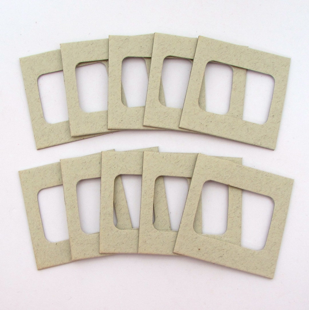 10 New Unused Cardboard Slide Mounts Photo Slide Frames Vintage