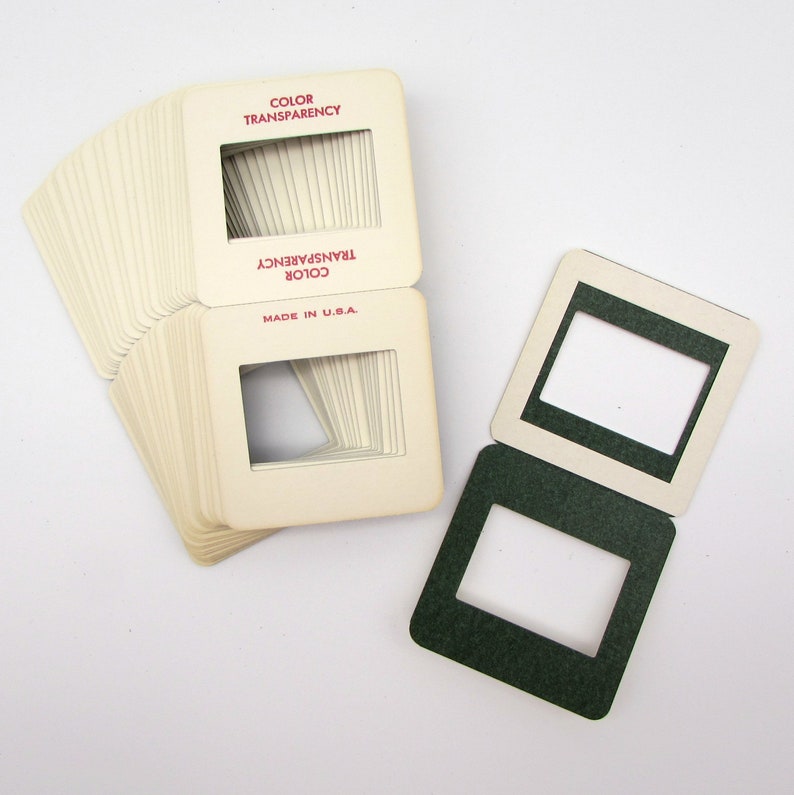 25 New Unused Cardboard Slide Mounts Photo Slide Frames Etsy