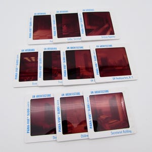 10 UN Vintage Souvenir Slides - 35mm photo slides - vintage slides - tourism - New York City - panavue - United Nations