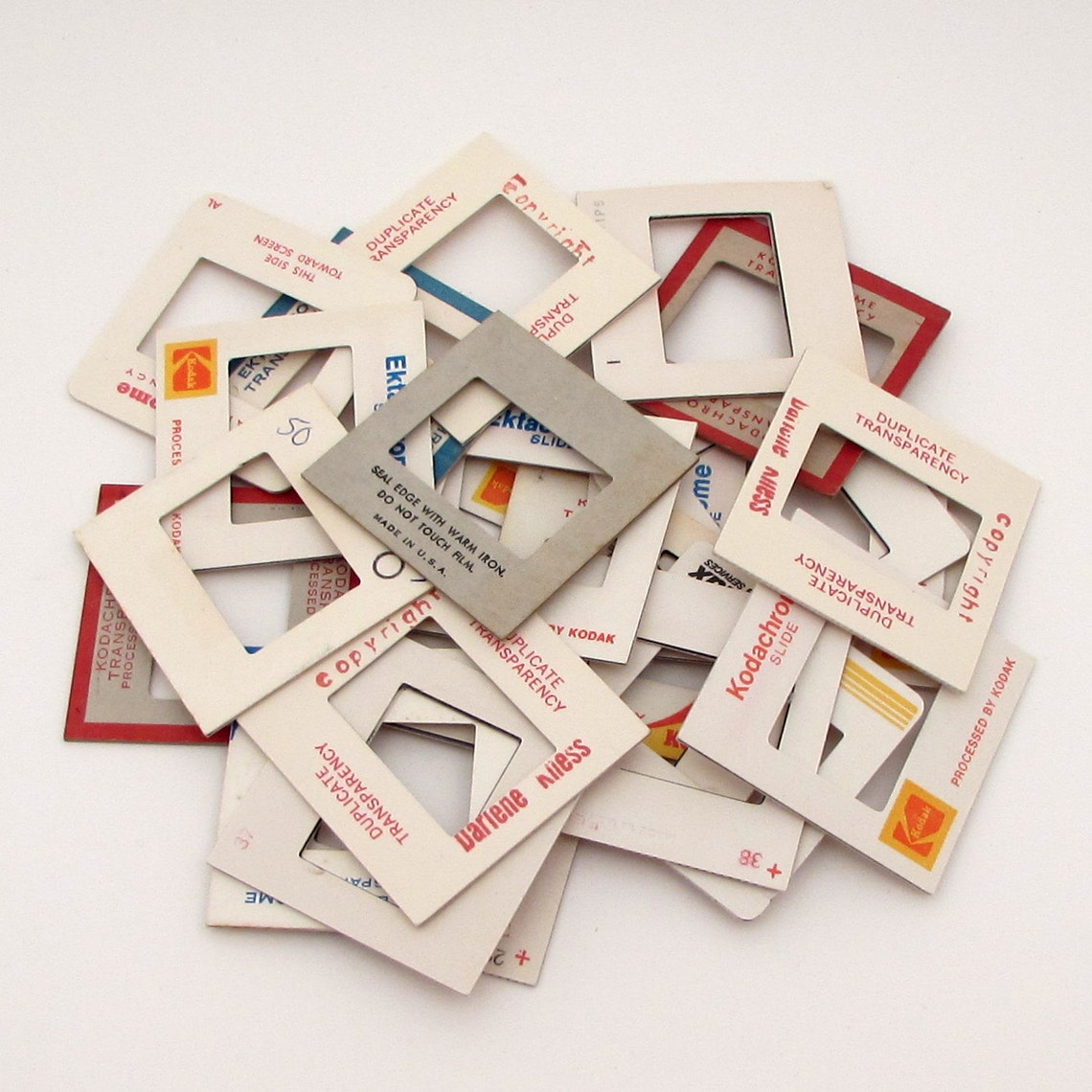 25 Photo Slide Frames Cardboard Frames 35mm Slides Frames Etsy