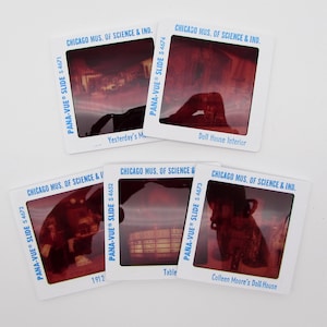 5 Chicago Vintage Souvenir Slides - Museum of Science and Industry - 35mm photo slides - vintage slides - Panavue