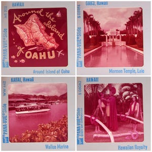 58 Hawaii Vintage Souvenir Slides - Panavue - 35mm photo slides - vintage slides - super 127