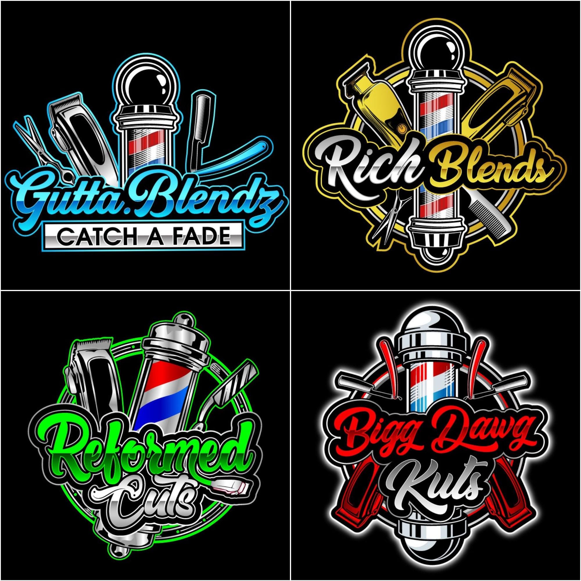 Barbershop Logo, Custom Logo Design, Diy Barber Logo, Hair Salon Logo, Fade  Logo. Beauty Salon Logo, Hair Cut Logo Template, Logo Designer - Etsy, image size:2000x2000