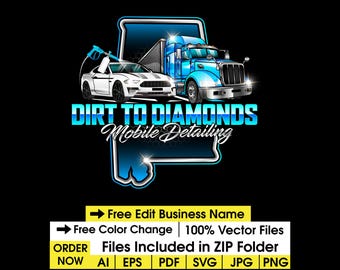 Custom Logo Design for Auto Detailing, Automotive, Mobile Detailing, Car dealership, Car wash, Auto repair and auto spa