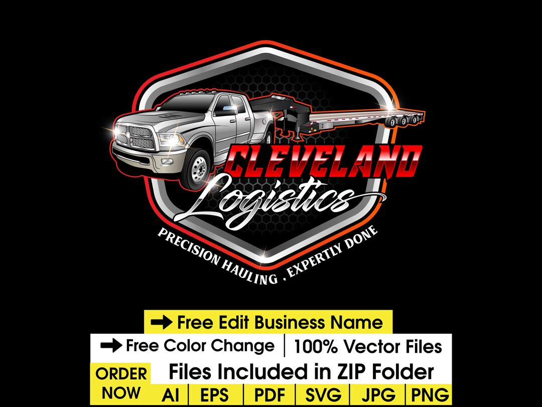 Custom Logo Design, Trucking Logo, Logistics Logo, Hauling Hotshot ...