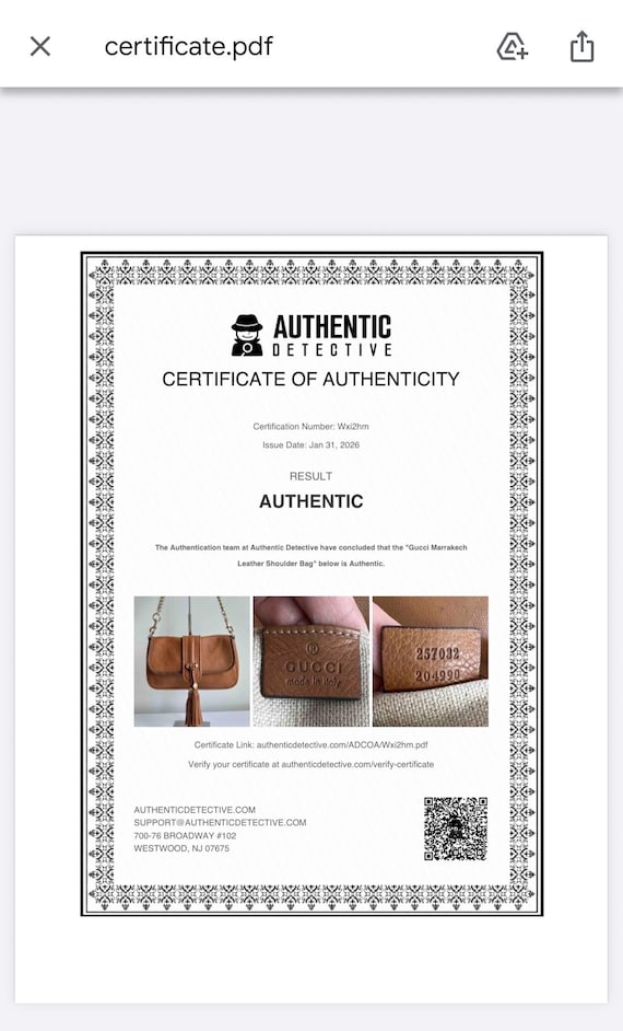 Authenticated Gucci Marrakech Chain Shoulder Bag … - image 18