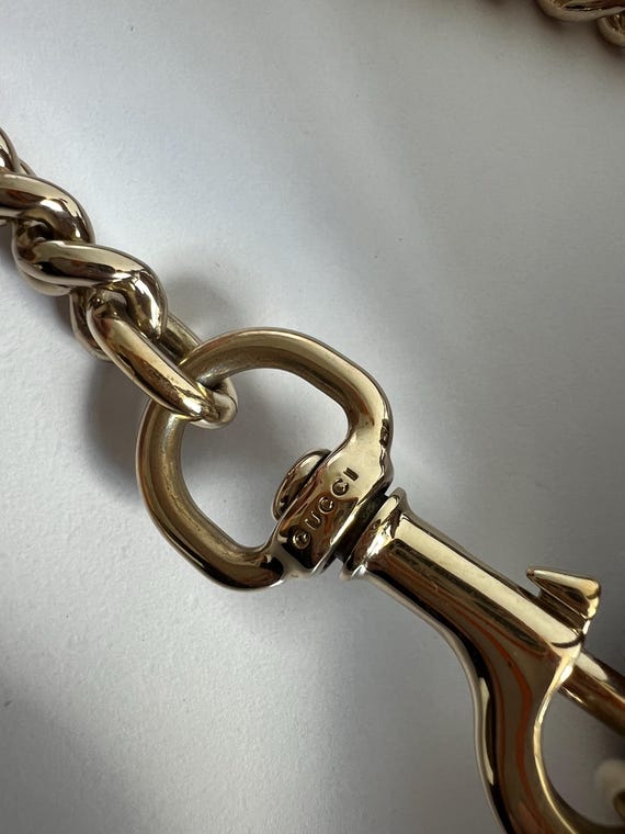 Authenticated Gucci Marrakech Chain Shoulder Bag … - image 8