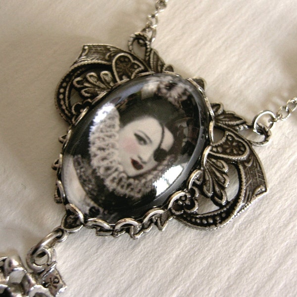 Queen of the Briney Deep - Darkly Lovely Pirate Woman Necklace