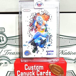 Carte de sport personnalisée Color Blast, carte de sport pour jeunes avec design personnalisé, cadeau personnalisé parfait pour les jeunes athlètes