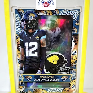 Carte de football Travis Hunter personnalisée, carte à collectionner de football personnalisée fabriquée à la main, cadeau parfait pour les collectionneurs