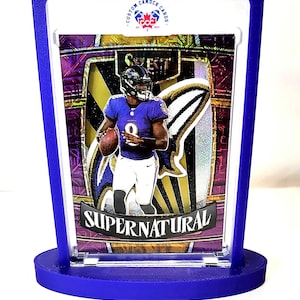 Carte de football personnalisée Lamar Jackson, carte à collectionner de football personnalisée fabriquée à la main, cadeau parfait pour les collectionneurs