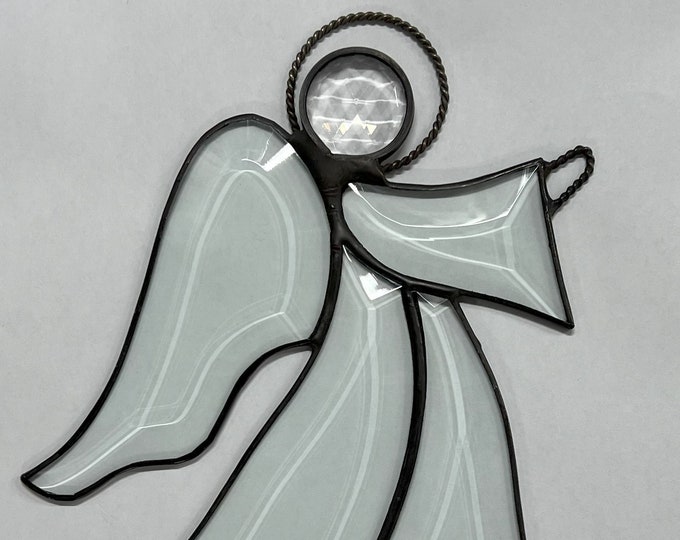 Angel Stained Glass Angel Bevel Christmas Ornament Suncatcher Gift Holiday