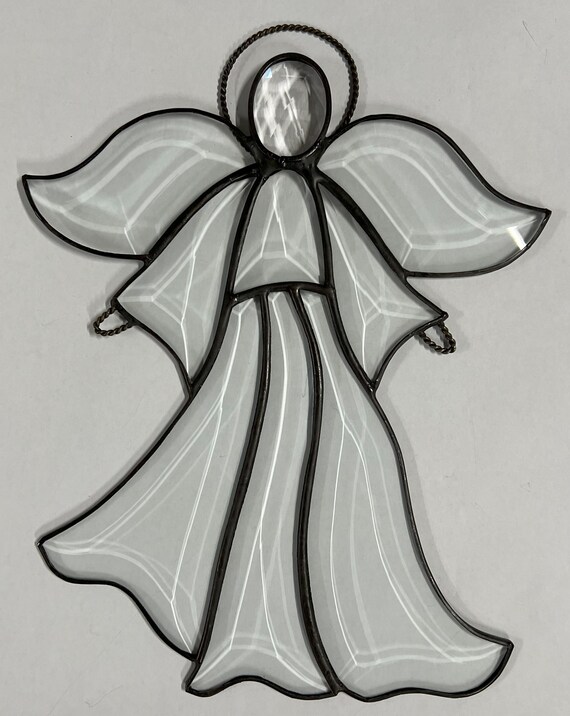 Angel Stained Glass Angel Bevel Christmas Ornament Suncatcher Gift Holiday