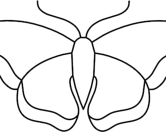 Stained Glass Butterfly Pattern, Ornament, Hanging, Gift - Unlimited Use