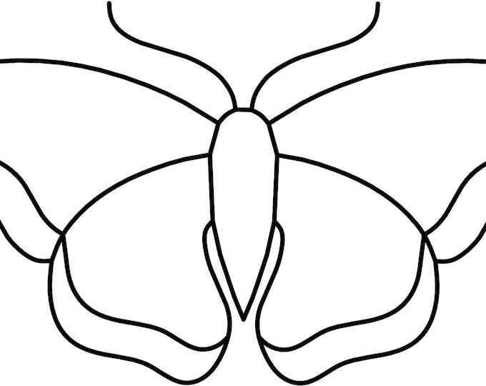 Stained Glass Butterfly Pattern, Ornament, Hanging, Gift - Unlimited Use
