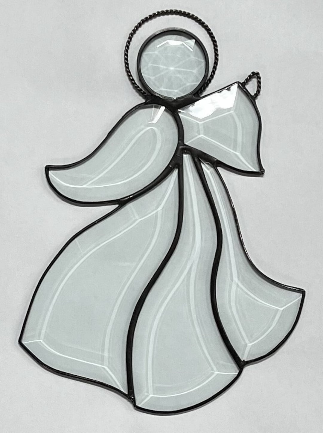 Angel Stained Glass Angel Bevel Christmas Ornament Suncatcher Gift ...