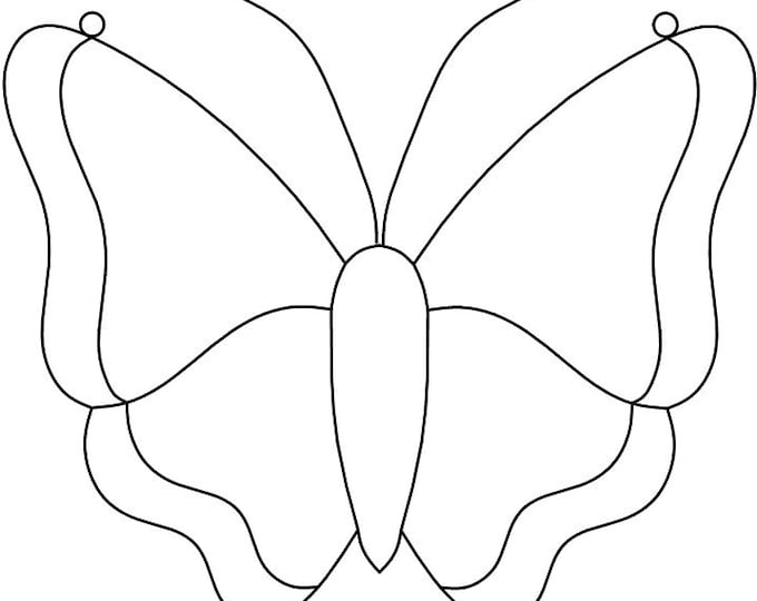 Stained Glass Butterfly Pattern, Ornament, Hanging, Gift - Unlimited Use