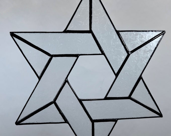 Star of David, Hanukkah, Jewish Star, Christmas, Star, Holiday, Stained Glass, Tree Topper, 6 Pointed Star, Bethlehem, Magen, Gift