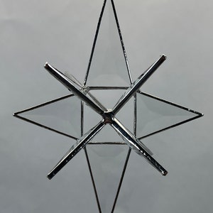 Bethlehem Star Hanging Clear Bevel Glass 12 Point Christmas Ornament Gift Wedding Moravian Suncatcher Advent image 4