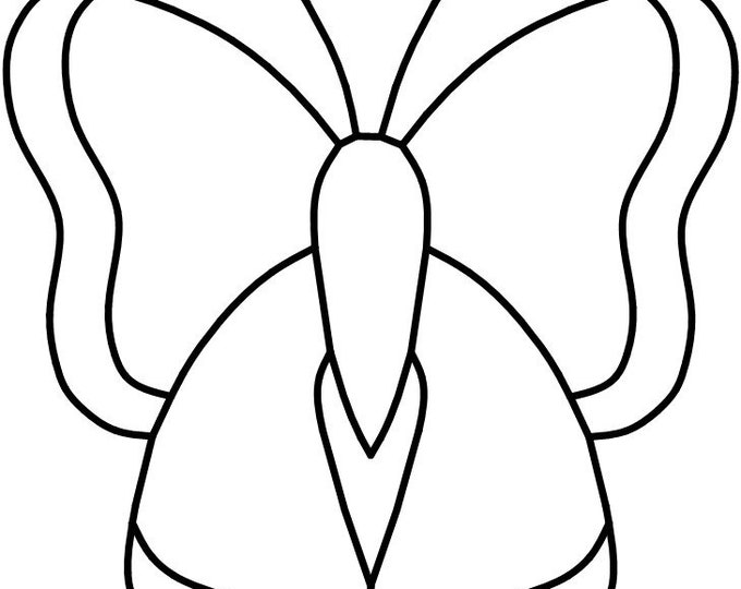Stained Glass Butterfly Pattern 2, Ornament, Hanging, Gift - Unlimited Use