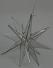Tree Topper - 3D Stained Glass Moravian Star (8 1/4” or 10'), Christmas Star Ornament, Clear Iridescent Glass, 18 Point, Stars, Gift