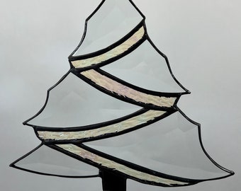 Christmas Tree Stained Glass Bevel Hanging Christmas Ornament Gift Holiday Suncatcher Bethlehem