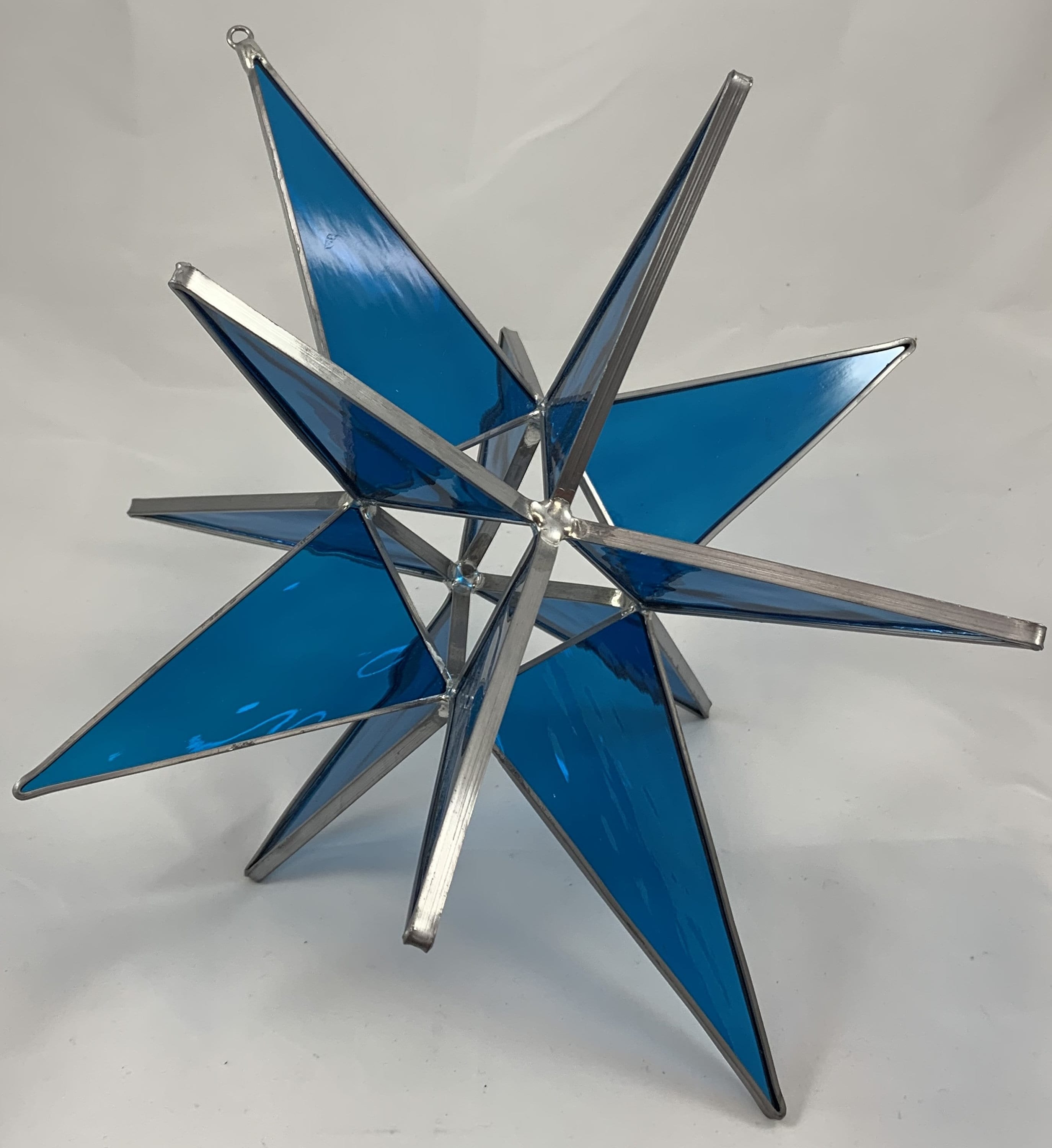 Moravian Star, Blue Iridescent