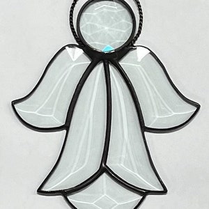 Angel Stained Glass Angel Bevel Christmas Ornament Suncatcher Gift Holiday