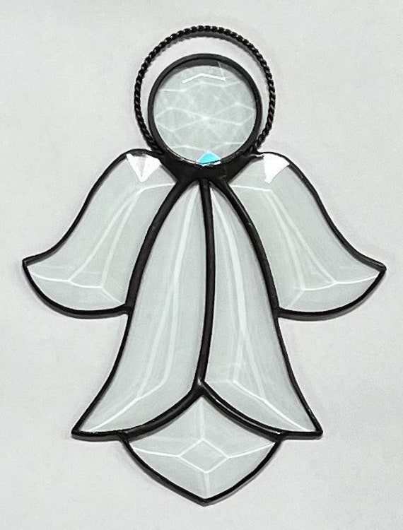 Angel Stained Glass Angel Bevel Christmas Ornament Suncatcher Gift Holiday