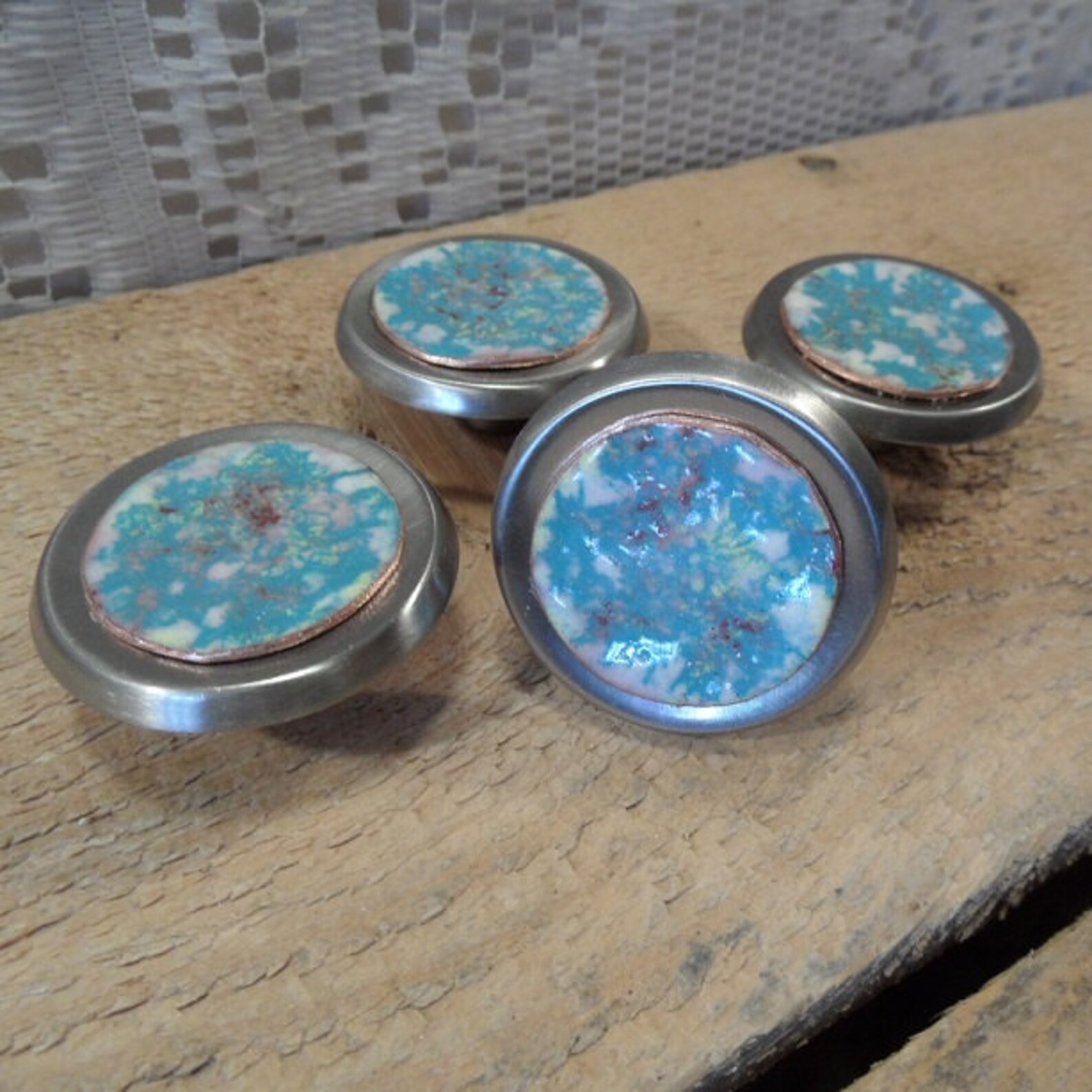 Perilla del gabinete Armario esmaltado de cobre tirar perilla | Etsy