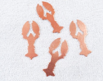 Flans de homard en cuivre pour l'émaillage : calibre 18, lot de 4