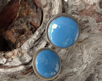 Cabinet knobs, Blue cabinet knobs, Cabinet hardware, Blue decor, Drawer pulls, Kitchen hardware, Dresser pull, Copper knobs