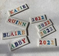Handmade Ceramic Letter Tile: Count Letters- Price is PER letter/Quantity is Number of Letters NOT tiles