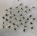 Porcelain Ceramic Letter Tile: 1.55 per letter- COUNT NUMBERS and put as Quantity on order page!!! Read 'How To Order' in description