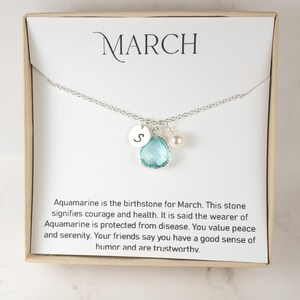 March birthstone necklace cheap shop