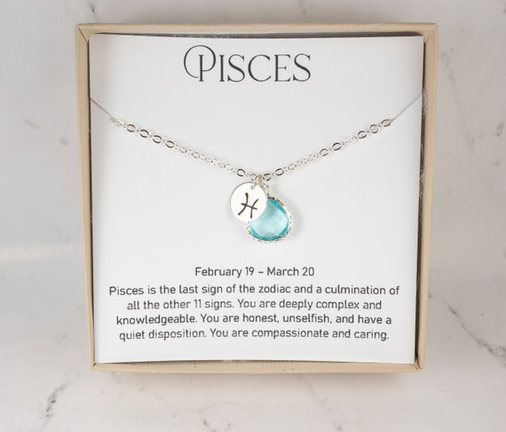 Etsy pisces necklace sale
