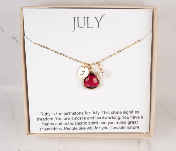 july birthstone necklaces