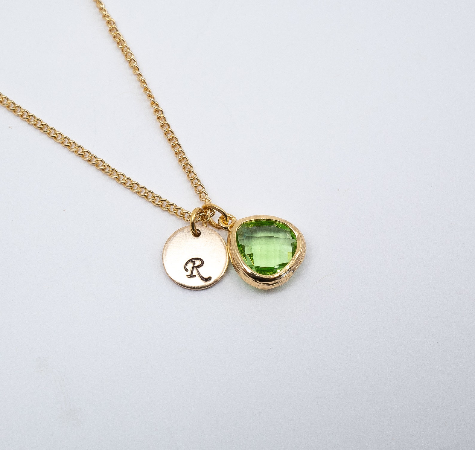 Girls Personalized August Birthstone Necklace Girl Jewelry Etsy