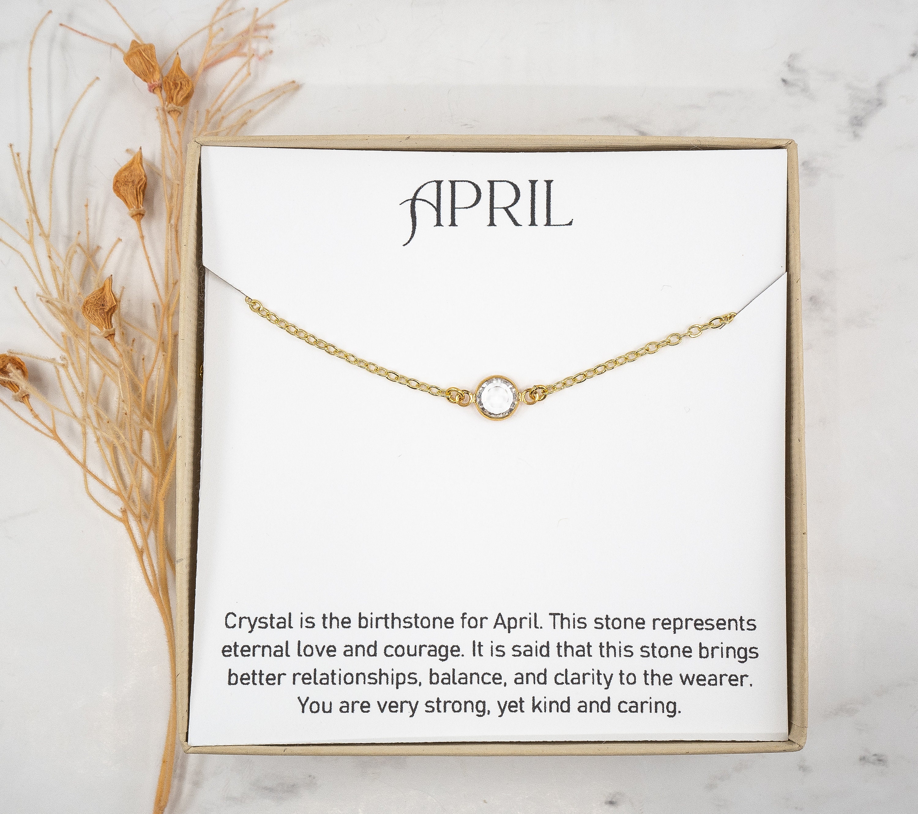 April Birthstone Starter Bracelet – Evolve Inspired Jewellery