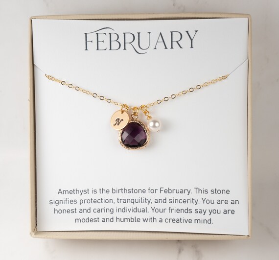 February Birthstone Personalized 