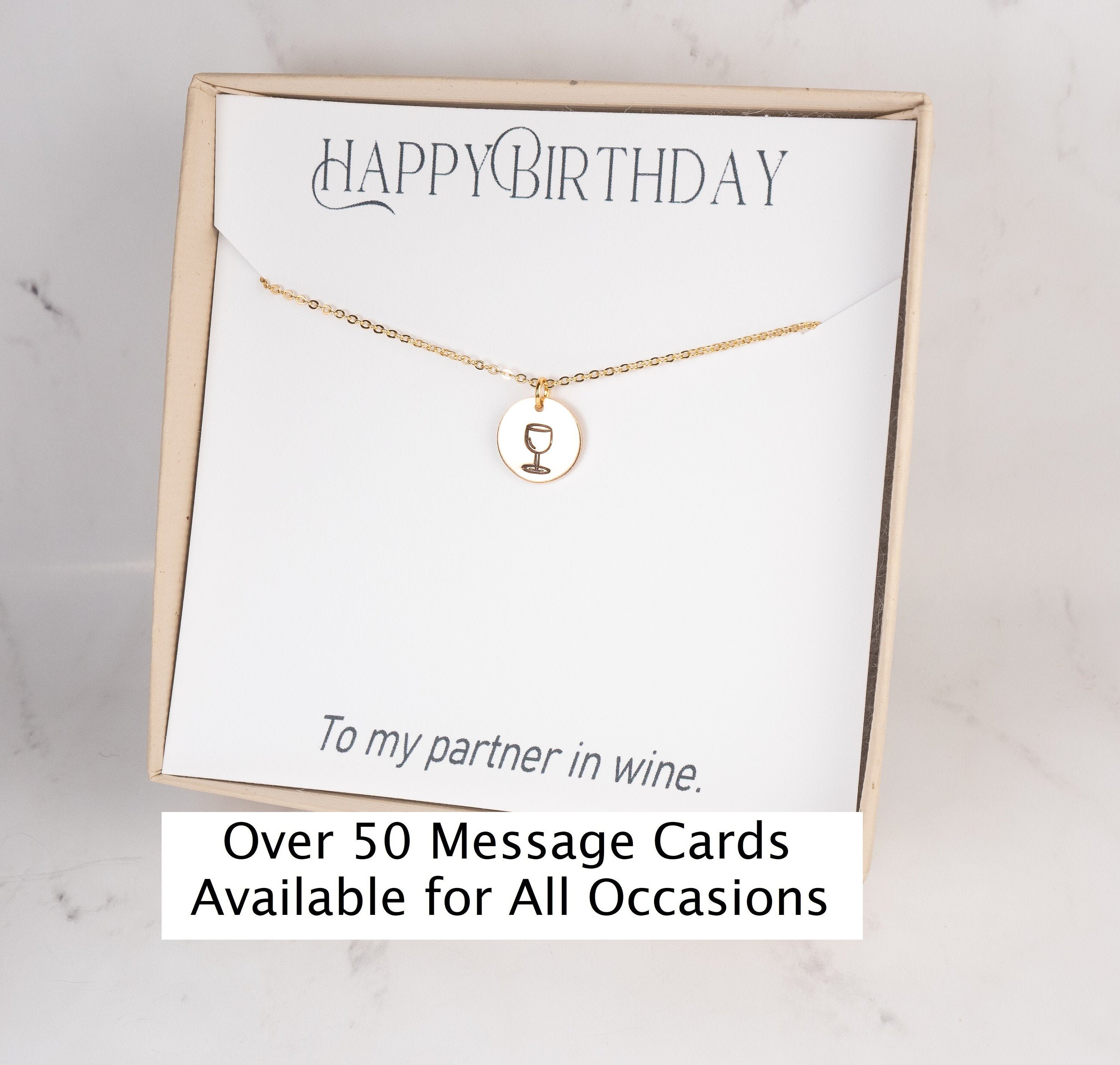 Wine Necklace Gold Wine Glass Necklace Layering Necklace Etsy