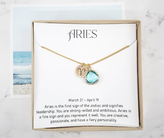 Aries birthstone necklace deals