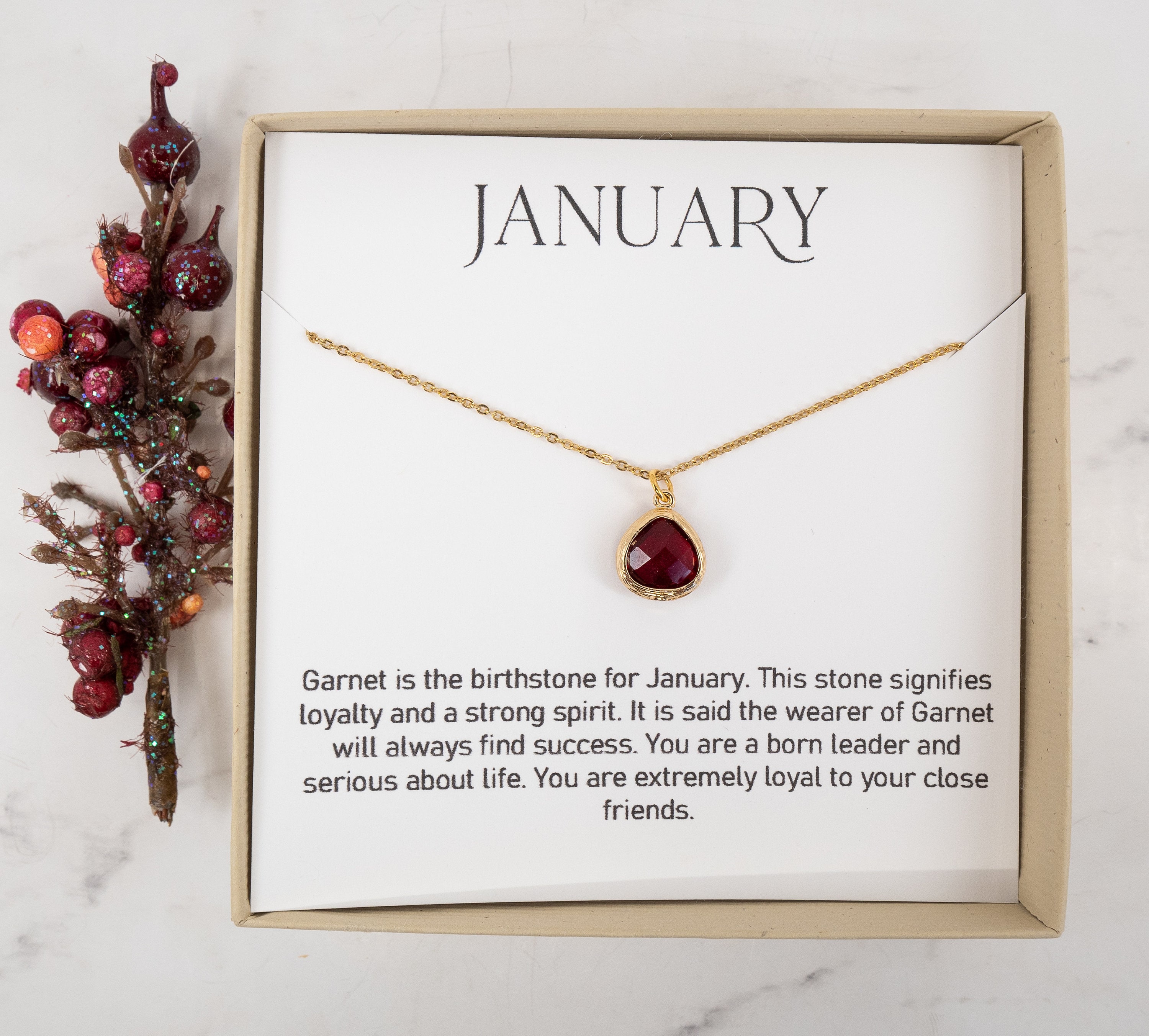 January birthstone: Garnets