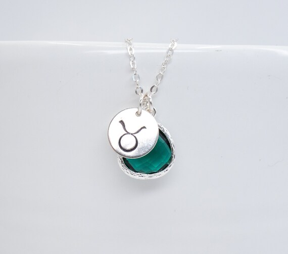 Taurus Zodiac Silver Necklace Taurus 